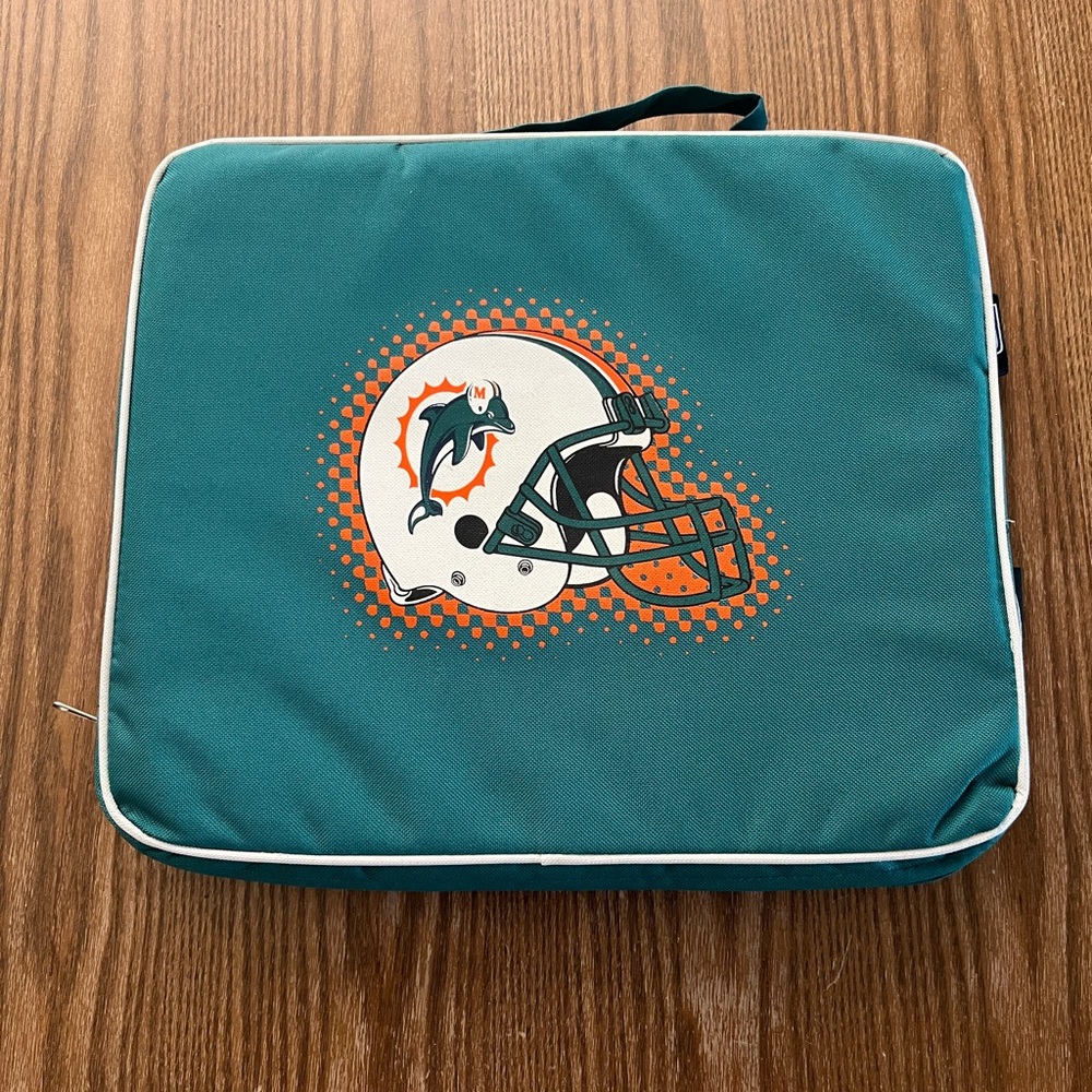 Miami Dolphins Football NFL Stadium Seat Cushion Pad 12" x 14"